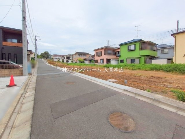 入間市上藤沢・全11区画　建築条件付土地　C区画　～閑静な住宅地～の前面道路含む現地写真|2025年4月28日撮影