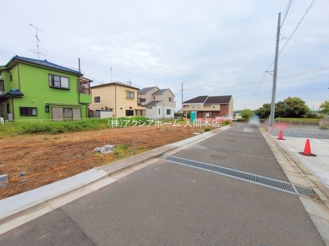 入間市上藤沢・全11区画　建築条件付土地　C区画　～閑静な住宅地～の前面道路含む現地写真|2025年4月28日撮影