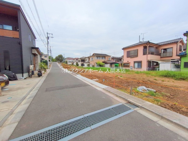 入間市上藤沢・全11区画　建築条件付土地　D区画　～閑静な住宅地～の前面道路含む現地写真|2025年4月28日撮影