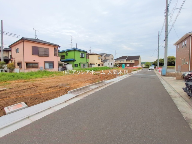 入間市上藤沢・全11区画　建築条件付土地　D区画　～閑静な住宅地～の前面道路含む現地写真|2025年4月28日撮影