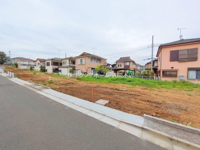入間市上藤沢・全11区画　建築条件付土地　E区画　～閑静な住宅地～の前面道路含む現地写真|2025年4月28日撮影