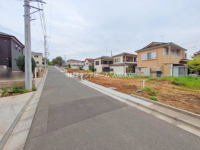 入間市上藤沢・全11区画　建築条件付土地　F区画　～閑静な住宅地～の前面道路含む現地写真|2025年4月28日撮影