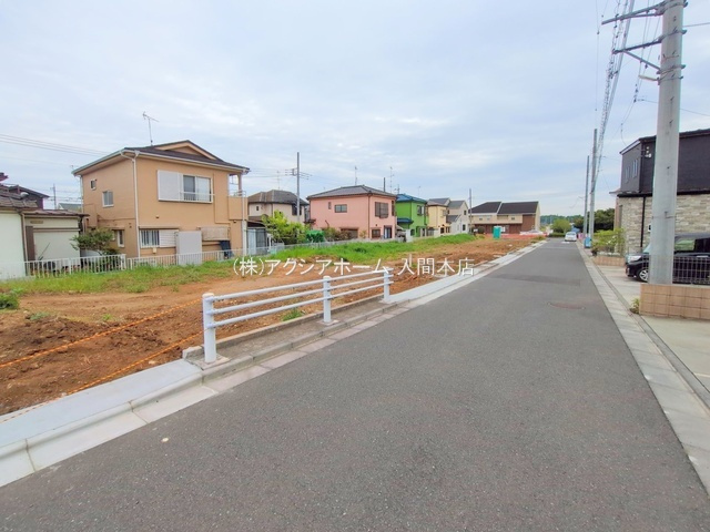 入間市上藤沢・全11区画　建築条件付土地　F区画　～閑静な住宅地～の前面道路含む現地写真|2025年4月28日撮影