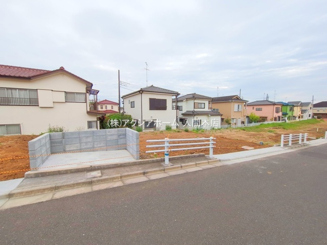 入間市上藤沢・全11区画　建築条件付土地　H区画　～閑静な住宅地～の前面道路含む現地写真|2025年4月28日撮影
