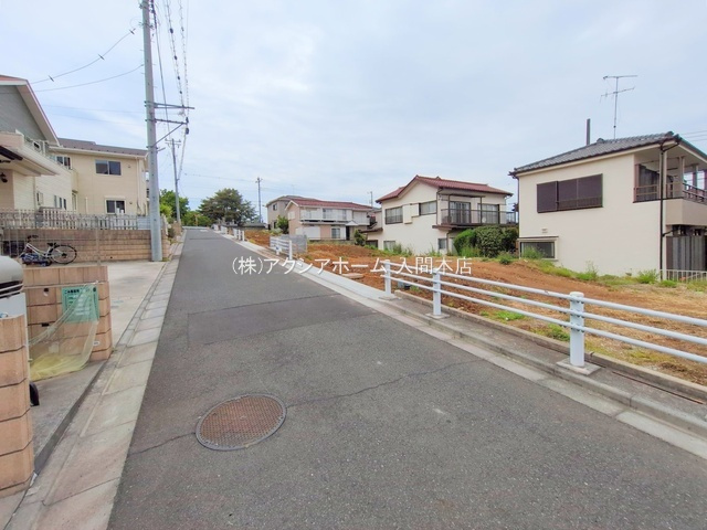 入間市上藤沢・全11区画　建築条件付土地　H区画　～閑静な住宅地～の前面道路含む現地写真|2025年4月28日撮影
