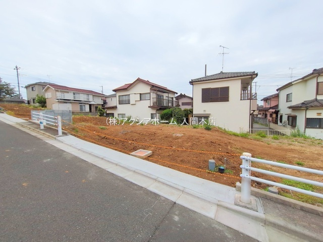 入間市上藤沢・全11区画　建築条件付土地　H区画　～閑静な住宅地～の前面道路含む現地写真|2025年4月28日撮影