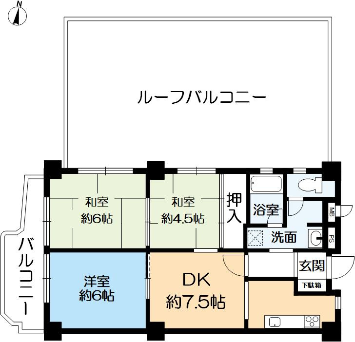 岡本センチュリーマンションの間取り