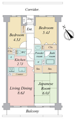 ~ 眺望良し 開放感良し ~ダイアパレスサザンヒルズ衣笠 6階部分の画像