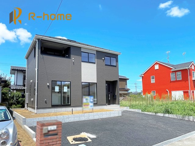 牛久市岡見町第4　新築戸建て　1号棟の外観|建物完成いたしました！ご予約で『平日』や『夕方』などでもご見学可能です！