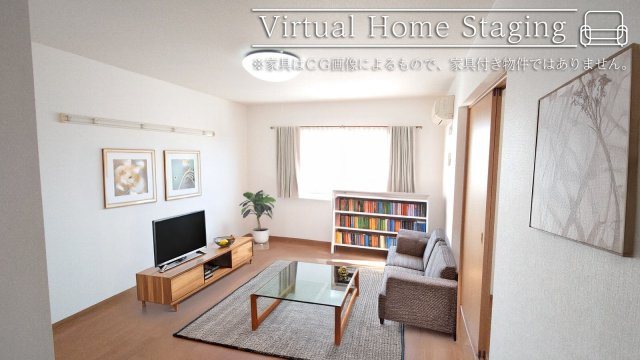 マロンフィールド美しが丘の居間・リビング|リビング家具配置イメージ