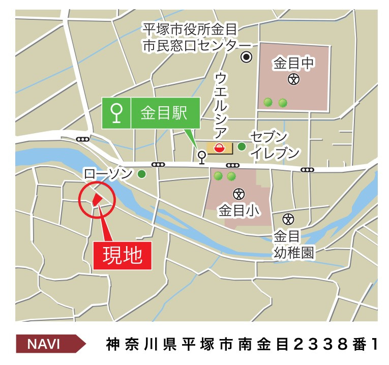 平塚市南金目  1号棟 11期の地図