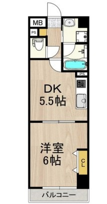 インプルーブ天六の間取り