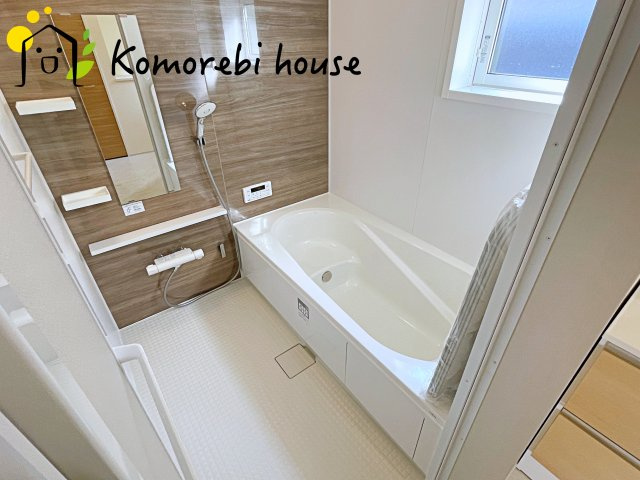 北本市本宿6丁目　3期　新築一戸建て　ブルーミングガーデン　01の浴室|ゆったり過ごせるお風呂です