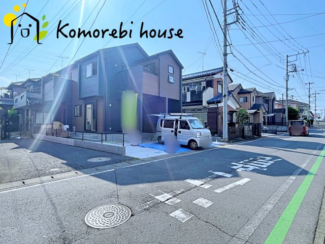 北本市本宿6丁目　3期　新築一戸建て　ブルーミングガーデン　01の前面道路含む現地写真|前面道路含む現地写真です