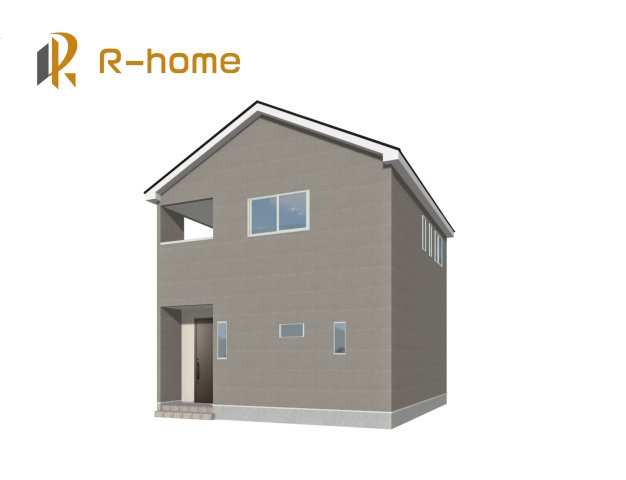土浦市乙戸南第6　新築戸建て　1号棟の外観パース|近隣の同仕様完成物件をご見学いただけます♪