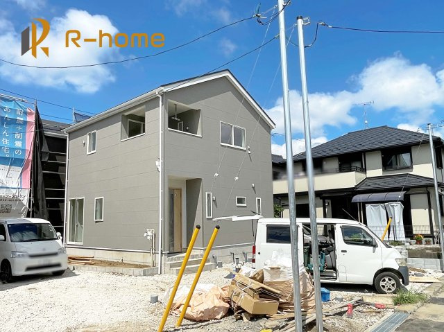 土浦市乙戸南第6　新築戸建て　1号棟の外観|ご予約を頂ければ、『平日』はもちろん『早朝』や『夜間』もご見学可能です♪お気軽にお申し付けください♪