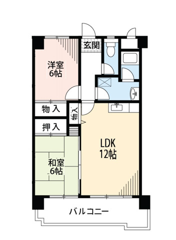 ハイツチャコ　　刈谷市近郊の賃貸はクラスホーム刈谷店の間取り