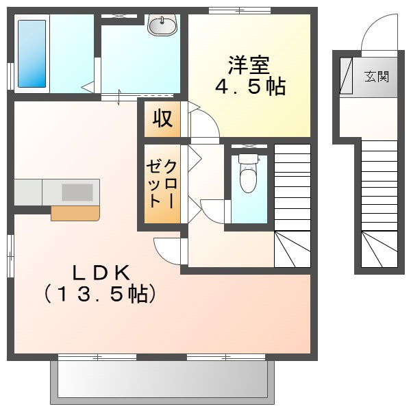 カーサソレイユの間取り