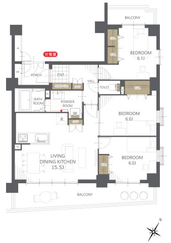 【間取り】グローリアス豊田大林公園 
