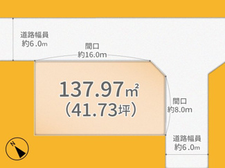 【土地図】 | 宇治市宇治大谷　売土地　建築条件無し