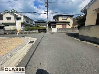 【前面道路含む現地写真】 | 宇治市宇治大谷　売土地　建築条件無し