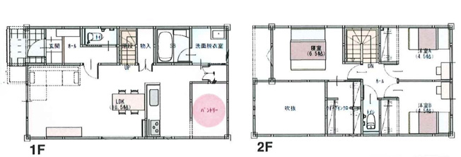 【間取り】 | 葵区羽鳥4丁目　戸建　2号棟 | 使い勝手の良い3LDK♪お子様の成長に合わせて使うお部屋を選べます♪