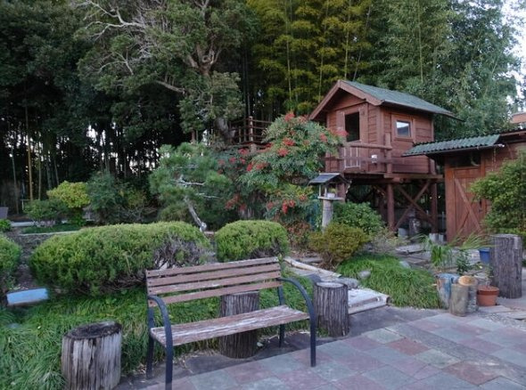 茂原市六ツ野　中古戸建の庭|敷地約445坪　シャッター車庫付き　内装リフォーム済み平成21年6月 ５LDK+ツリーハウス