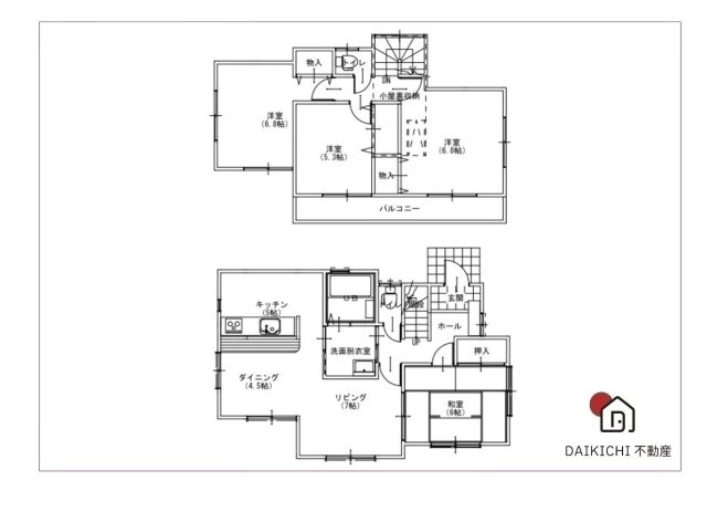 【間取り】 | 加須市久下　中古戸建