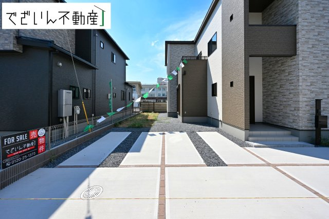 【駐車場】 | 本庄市小島　新築住宅ー＊Design HOUSE＊ | ≪A号棟≫ 
現地(2025年7月撮影)