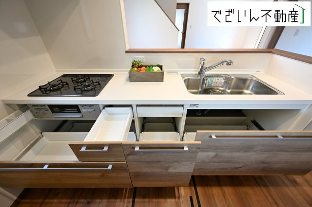 【キッチン】 | 本庄市小島　新築住宅ー＊Design HOUSE＊ | ≪A号棟≫ 
現地(2025年7月撮影)