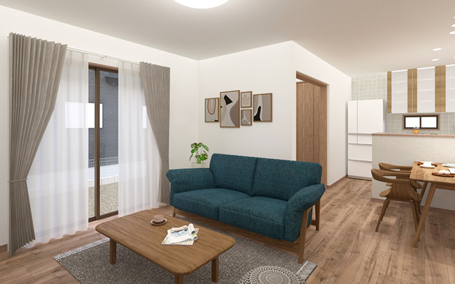 【居間・リビング】 | 本庄市小島　新築住宅ー＊Design HOUSE＊ | ≪A号棟≫