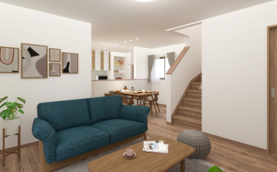 【居間・リビング】 | 本庄市小島　新築住宅ー＊Design HOUSE＊ | ≪A号棟≫