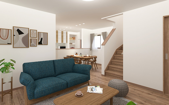 【居間・リビング】 | 本庄市小島　新築住宅ー＊Design HOUSE＊ | ≪A号棟≫