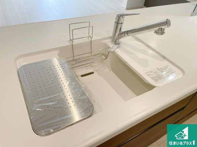 尼崎市東園田町　第2期　新築一戸建ての設備|洗い物も楽にできる、広々シンク！
