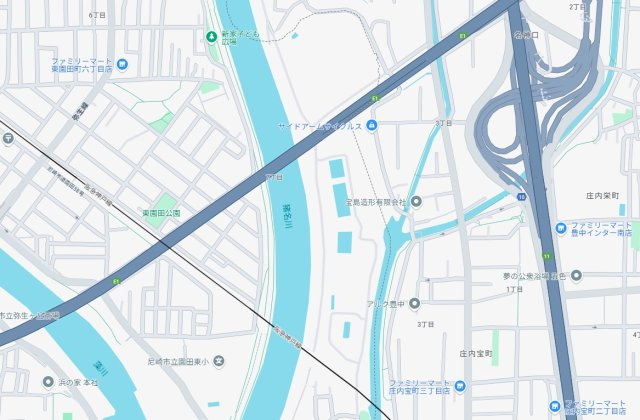 尼崎市東園田町　第2期　新築一戸建ての地図