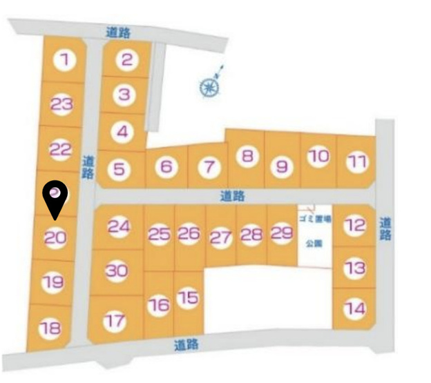 【区画図】 | 鴻巣市小松3丁目　新築戸建　全30区画　20号棟