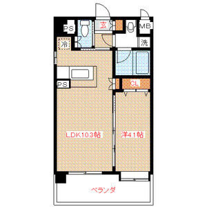 クリムゾン博多Ⅱの間取り