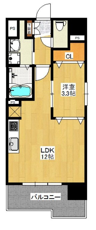 レジディア博多東の間取り
