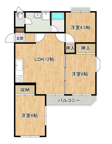 ヴィラステイタスの間取り