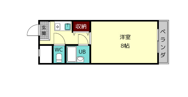 メゾン大和東生駒の間取り