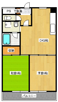 【間取り】 | ロイヤルハイツ有野 | ロイヤルハイツ有野（ＧｏｏｄＨｏｍｅ）