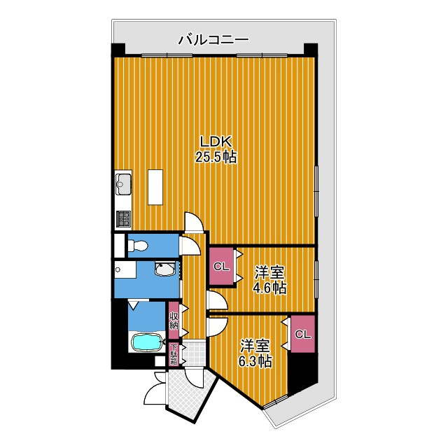 アンビエント金剛東の間取り