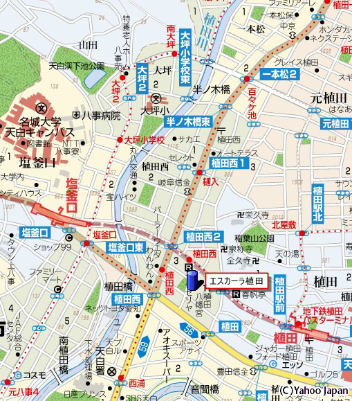エスカーラ植田の地図