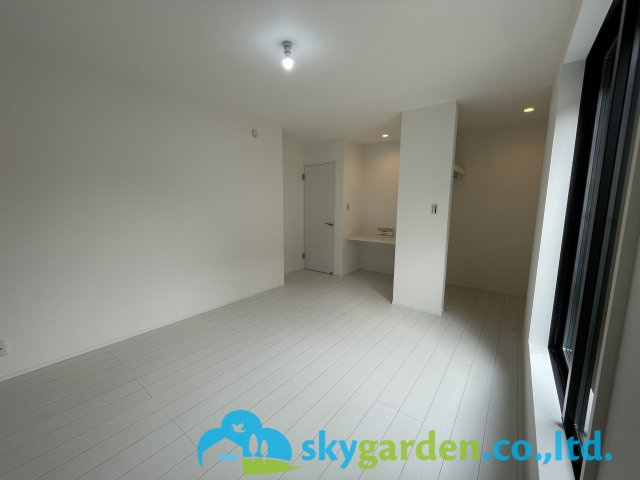 茅ヶ崎市赤羽根1期　新築戸建　全1棟1号棟の寝室|落ち着いた色調の寝室です