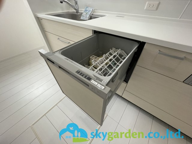 茅ヶ崎市赤羽根1期　新築戸建　全1棟1号棟のキッチン|きれいなキッチンです