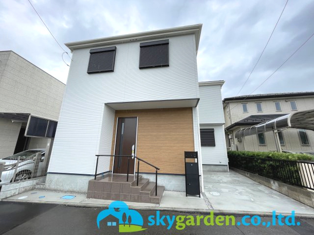 茅ヶ崎市赤羽根1期　新築戸建　全1棟1号棟の外観|シンプルで洗練された外観