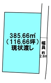 土橋2丁目　売土地の土地図