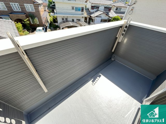 明石市大久保町高丘　第14期　新築一戸建てのバルコニー|日当たりのよいバルコニー！お部屋が開放的に！