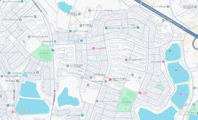 明石市大久保町高丘　第14期　新築一戸建ての地図