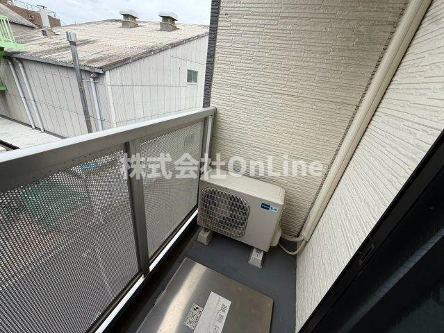 レオパレスひまわり荘のバルコニー